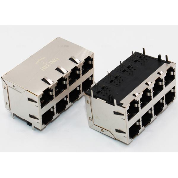 China RoHS Compliant Right Angle Rj45 Female Socket Tab Up wholesale