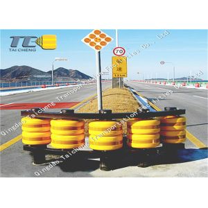 China EVA PU Material Traffic Safety Roller Barrier Highway Rotary Crash wholesale