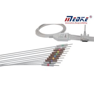 China One Piece Fixed Needle AHA Schiller CS100 EKG Machine Cable wholesale