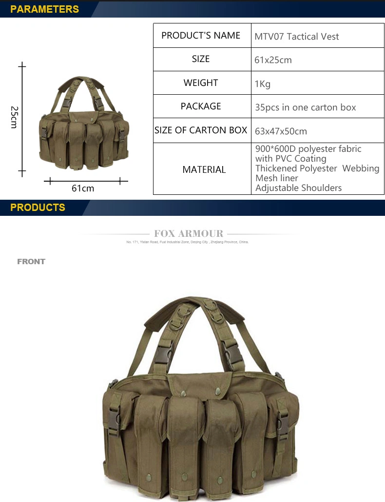 Adjustable Tactical Vest for Outdoor Training