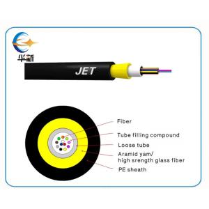 China Indoor Outdoor Single Mode External Fibre Cable 2/4/6/8/10/12/24 Core Jet Fiber Optical Cable wholesale