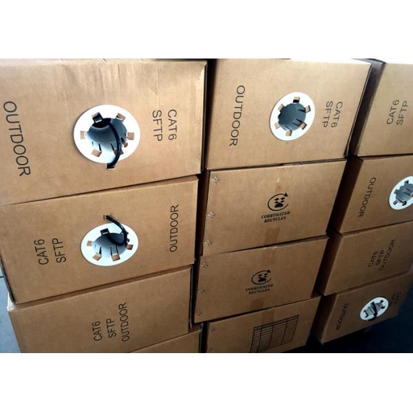 PVC+UV PE Double Sheath CAT6 UTP Cable , Outdoor Ethernet Cable Cat6
