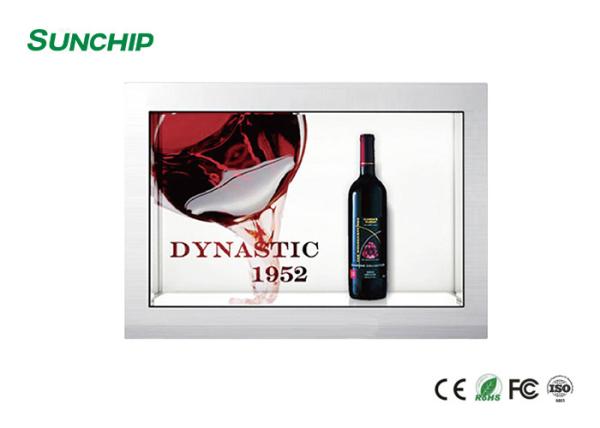 Quality Cloud Based Transparent LCD Showcase , 15.6" 21.5" Digital Signage Showcase for sale