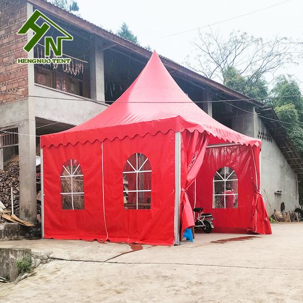 Aluminum Alloy Frame Party Pagoda Event Tent 13 x 13ft Red Color