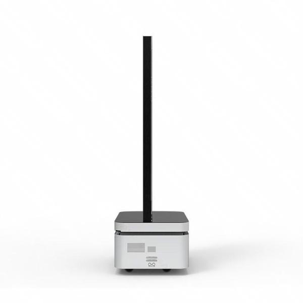 Side view of OLED transparent display showing thin profile