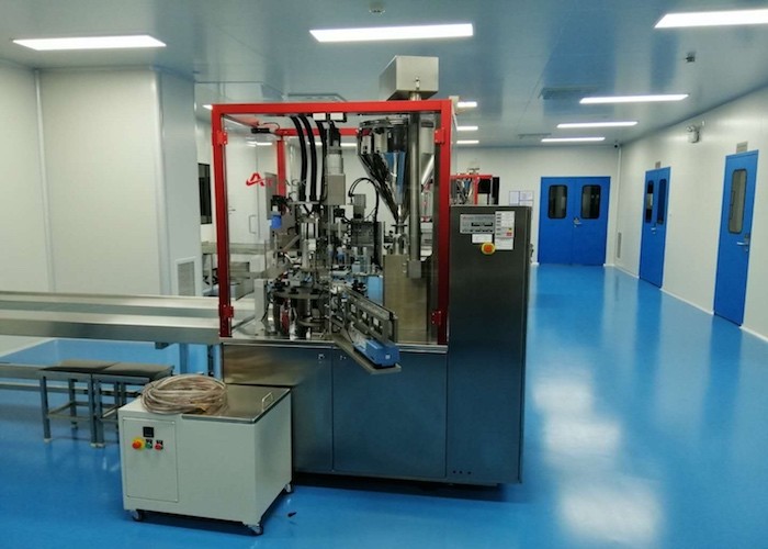 China 12 Stations Mascara Filling Machine Intermittent Operating Mode PLC Control wholesale