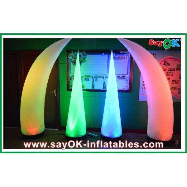 Fashion Customized Inflatable LED Light Logo Printing With Air Blower