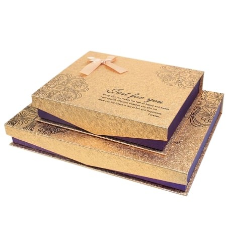 Chocolate Wedding CMYK Paper Magnetic Lid Gift Box PANTON Cardboard Packaging Box