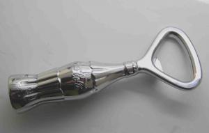 China Ready mold metal bottle shape bottle opener,alloy bottle opener with standing bottle shape on sale