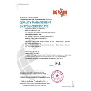 Abis Circuits Co., Ltd. Certifications