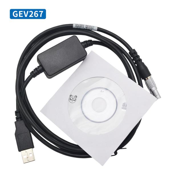 GEV189 GEV267 GEV102 Data Transfer Cable for Leicaa Total Station 5 Pin USB to Computer