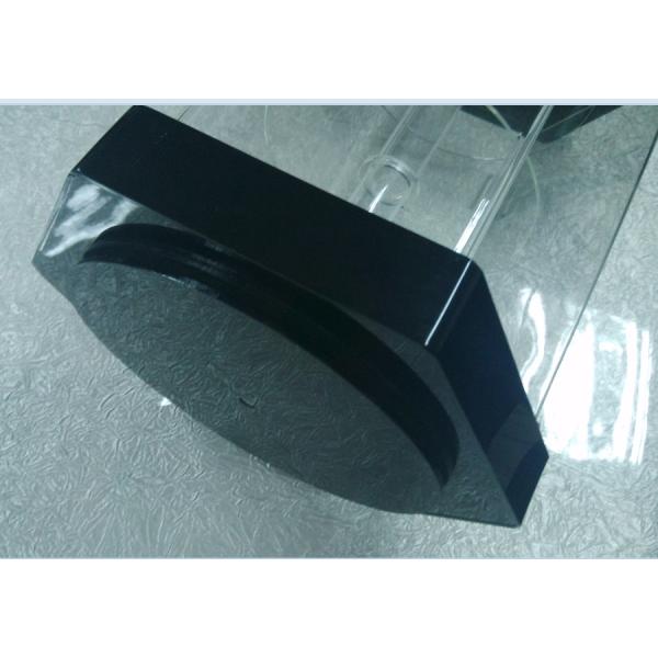 Hexagonal 3 Tiers Clear Turning Acrylic Watch Display Stand with Locking Case LED Light