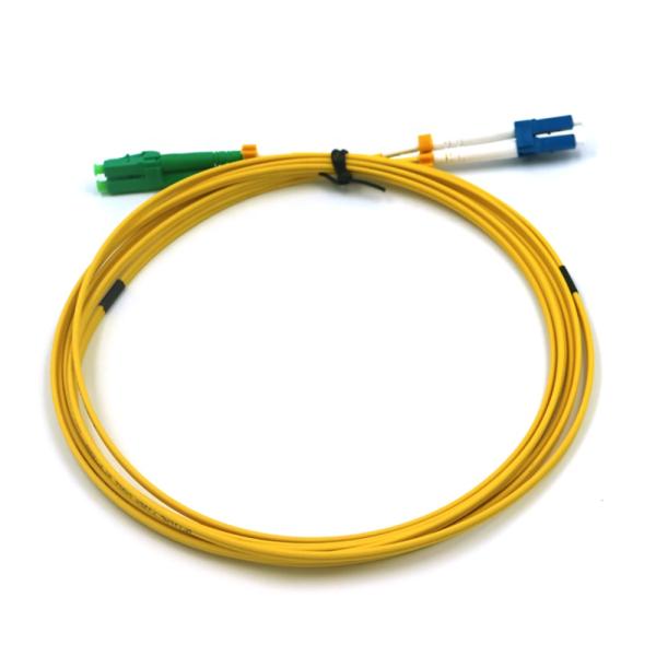 LC APC To LC UPC 3M G652D Single Mode Fiber Patch Cord