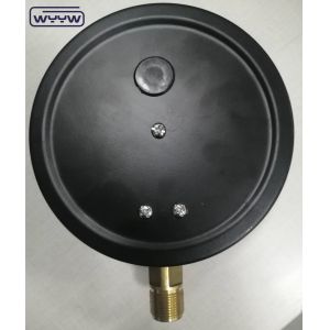 150mm 6" Precision Pressure Gauge Bottom Connection Black Steel