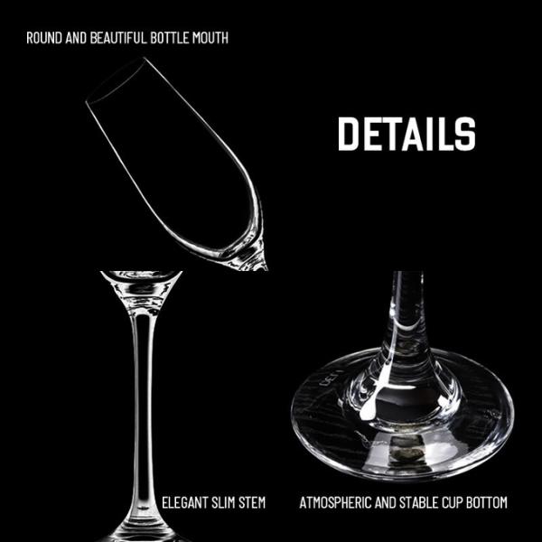 Custom Bulk Engraved Logo 6-10OZ Premium Crystal Champagne Wedding Glassware