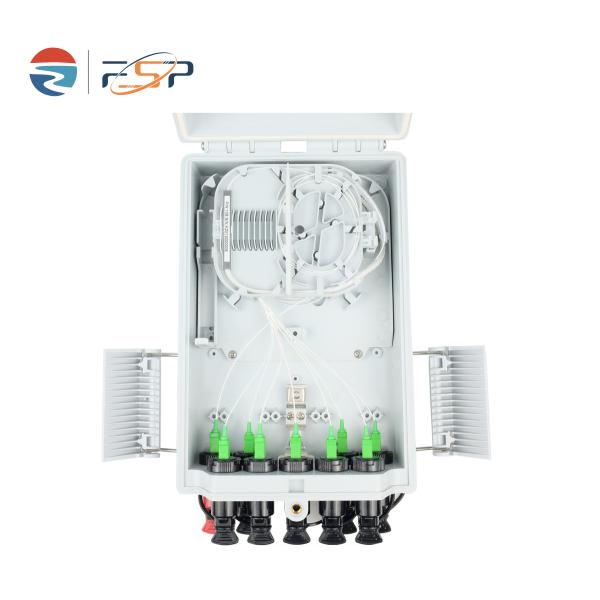 Pre-Connectorized Fiber Distribution Outdoor FTTH 16 Cores Splitters Optic Terminal Box