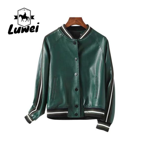 Plus Size Stand Collar Leather Motorcyclejaqueta Windcheater Utility Outdoor Sports Women Faux Fur Jacket