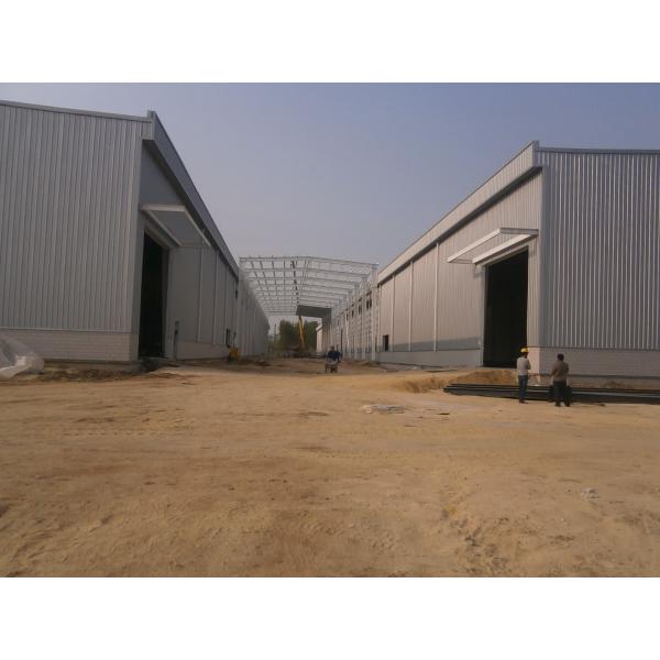 Waterproof Flameproof Prefab Steel Warehouse Building Q355 Q235 Frame