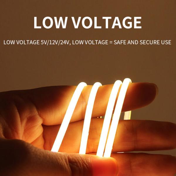 2023 COB LED Strip 480leds 2700K 3000K 4000K 6000K Dotless Flexible Tape Light