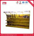 Yellow Power Tools Display Rack Stand 1800mm With Light Box