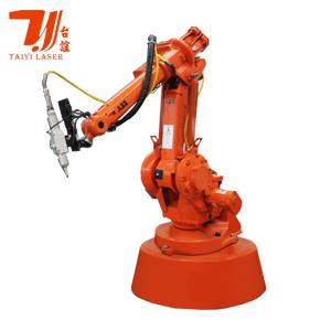 Canton Fair Promotion 6 Axis Robot Arm 1000W-6000W Pillow Plate Automatic Fiber Metal Laser Welding Machine