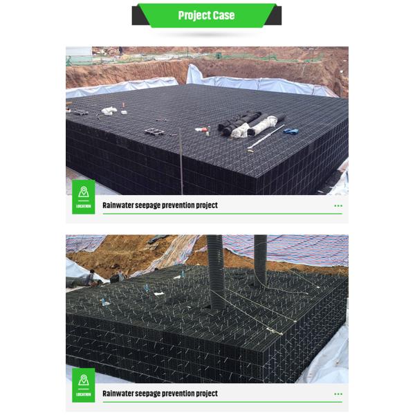 Eco-Friendly Rainwater Module HDPE Attenuation Tank with Video Technical Support