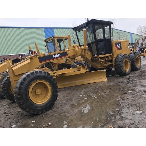 Used road construction equipment secondhand CAT 140H motor grader with ripper