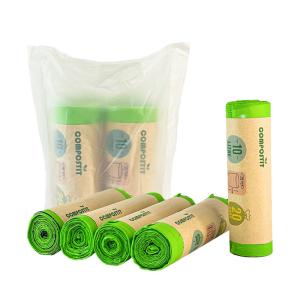 China Non Toxic Harmless Compostable Garbage Bags Drawstring Refuse Bags wholesale