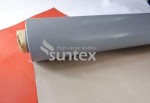 China Twill Weave PTFE Coated Fiberglass Fabric For BBQ Fire Protection Blanket on sale