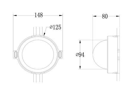 50mm Aluminum Alloy Full Color LED Point Light DC24V For Advertising
