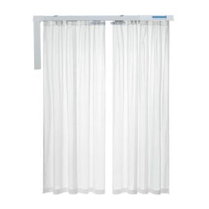 China 433.92MHz Extendable Curtain Track 150cm Curtain Rail Ceiling Mounted wholesale