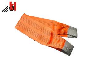 China Polyester Eye Lifting Webbing Sling Belt 1 - 10 Ton Safety Factor 5:1 / 6:1 / 7:1 wholesale