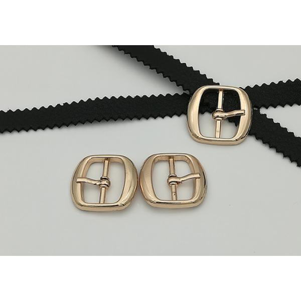 ABLE Metal Shoe Buckles Simple Structure 18MM Corrosion Resistance Gold Color