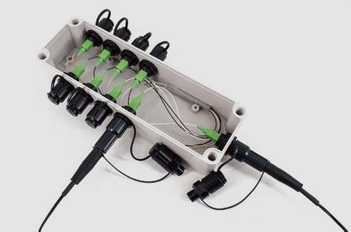 Outdoor Waterproof Fiber Optic Connector IP67 Corrosion Resistant