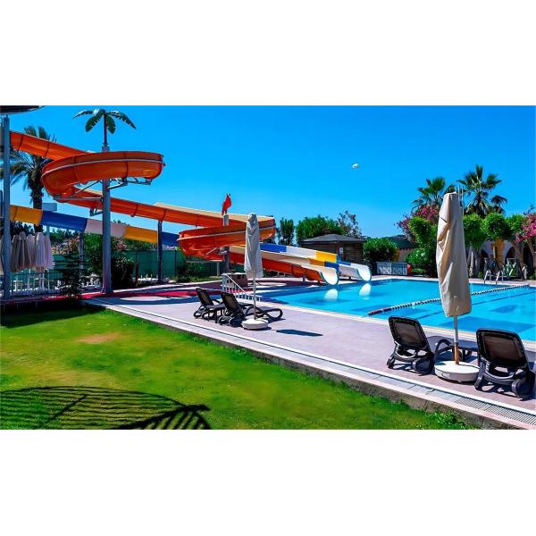 ODM Indoor Water Park Equipment Swimming Pool Fiberglass Slide