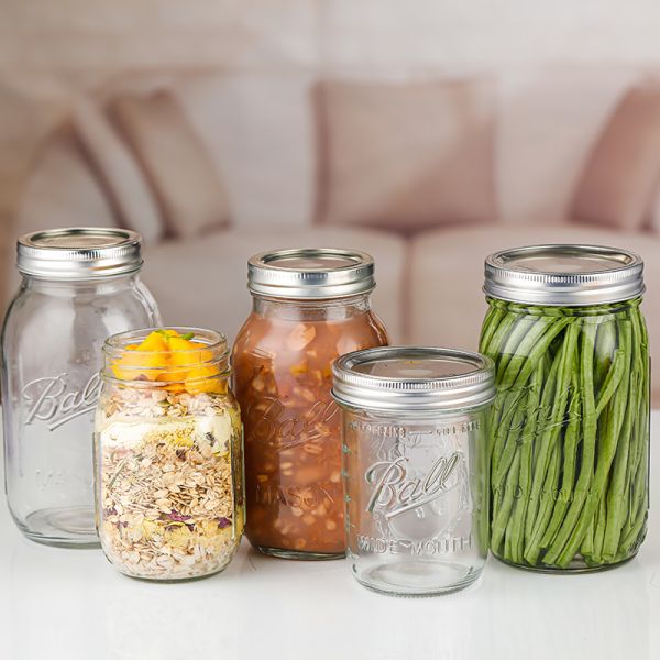 Glass Jars for Sauce Making - B2B Bulk FDA-Approved Food-Grade Wide Mouth Commercial Mason Jars