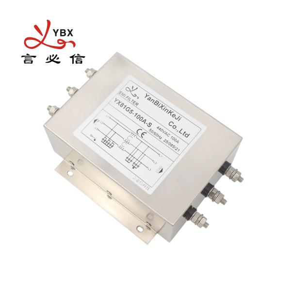 380V G5 3 Phase Filter Screw Terminal High Current EMI/RFI Filter For Industrial Automation