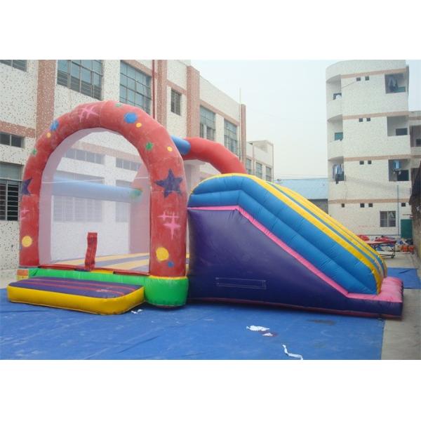 Combo Commercial Inflatable Slide , Inflatable Bouncer Slide For Playing