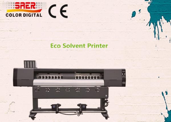 Quality Vinyl Banner Large Format Eco Solvent Digital Inkjet Printer / Eco Solvent Plotter for sale