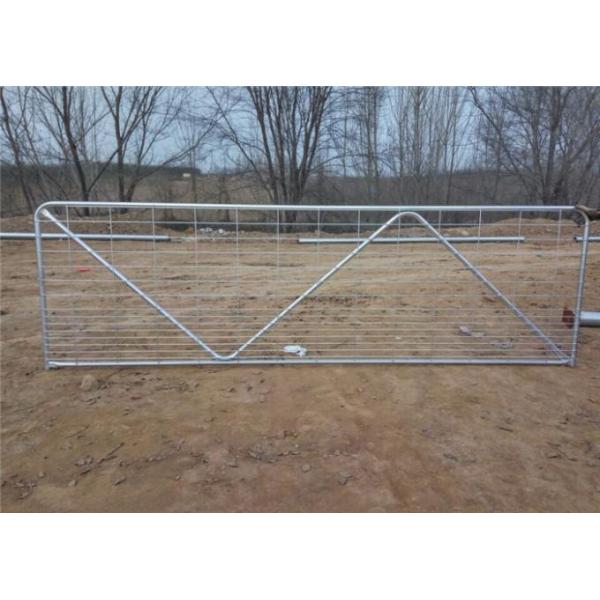 4200M X 1170MM 1pcs vertical tube livestock panel N stay galvanized farm gate