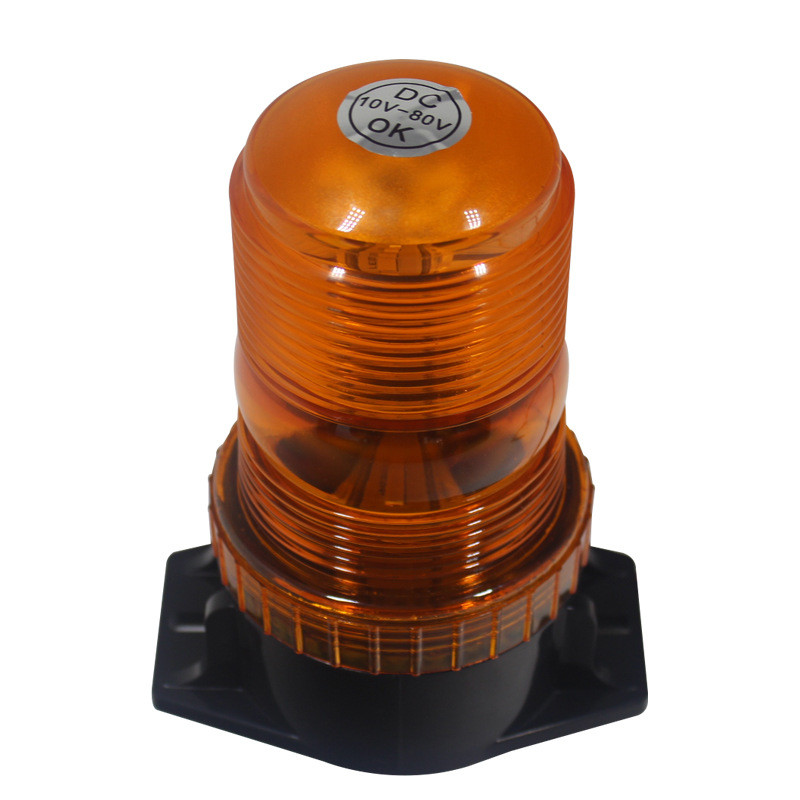 China LED Circular Construction Strobe Traffic Signal Light Yellow Warning Engineering on sale