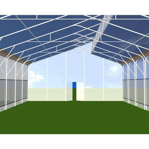 Customized Multi Span Greenhouse Light Deprivation Greenhouse Large Glass Film Type