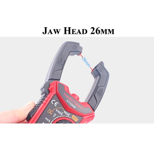Handheld Digital Clamp Meter Multimeter True RMS AC DC Volt Amp Ohm Capacitance Frequency Temperature Diode Tester