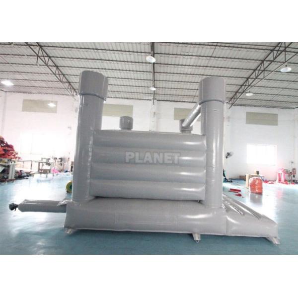 0.55mm PVC Inflatable White Wedding Jumper Bouncy Castle / Commercial White Castle Inflatable Bounce House