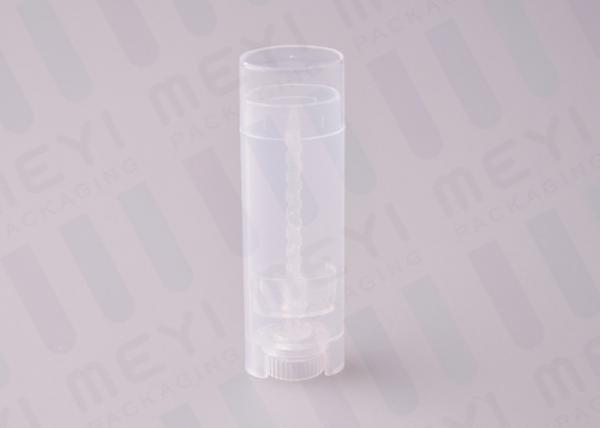 Quality Transparent Oval Lip Balm Tubes , 4.5g Cute Mini Eco Tube Lip Balm Packaging  for sale