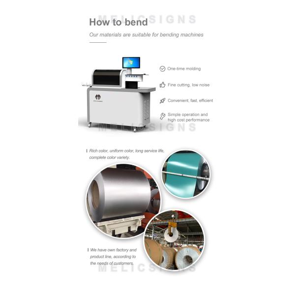 8.8cm Illuminated Aluminium Trimless Channel Letters Fluorocarbon Film