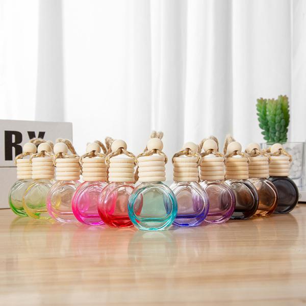 8ml Long Lasting Mini Glass Unique Aromatherapy Aroma Hanging Car Perfume Empty Bottle