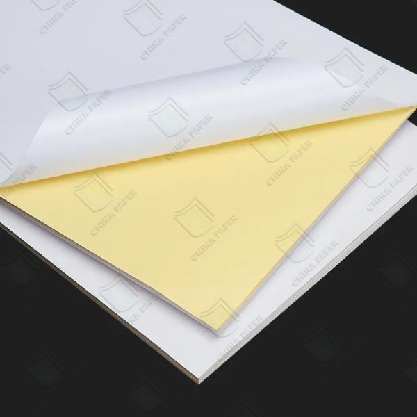 Quality 80g/90g Super White Gloss Paper ISO And SGS Certified Self Adhesive Sticker Paper Consistent And Guaranteed Terms for sale