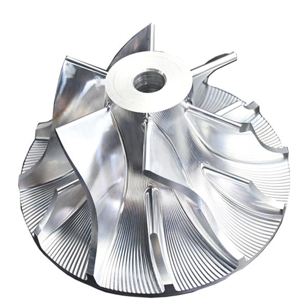 6063 5 Axis CNC Parts Impeller Custom CNC Aluminum Parts Precision 0.005mm ISO9001 2008