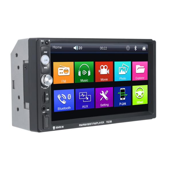 Quality 2Din Car Mp5 Player 7 Tft Hd Touch Screen Universal Audio Player 7023b Mirror Link for sale